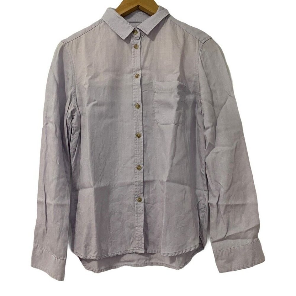 American Eagle Outfitters Women's Lavender Button Up Shirts Size Small